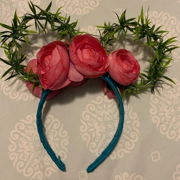 Custom made floral Minnie Ears - Picture 2 of 4